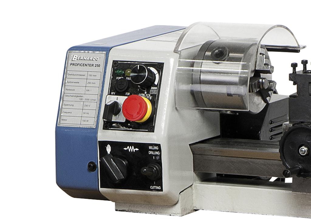 Bernardo Proficenter 250 Mini Drehmaschine Mit Fräsaufsatz www.jskhandelsonderneming.nl