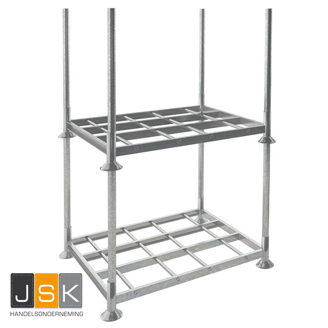 Verzamelen beloning de ober Verkoop :: Metaalproducten :: Mobiel stapelrek 1400x1030 | 1370x1000x310mm  | Gegalvaniseerd excl. buizen - JSK handelsonderneming