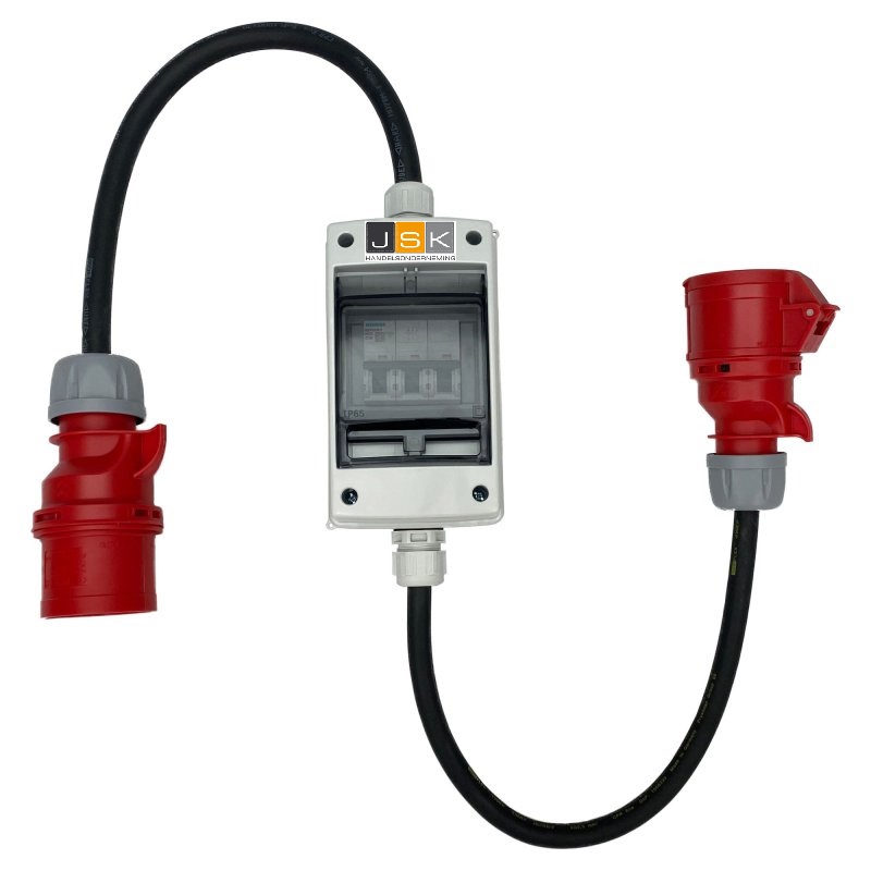 Biscuit Auto globaal Verkoop :: Elektra :: Verloopkabels - Verloopsnoeren :: CEE Stark Power Adapter Stekker en stopcontact 32A op 16A Standaard, 6400 W, uitgerust met een 3-fasige zekering, 6400 W - JSK handelsonderneming Biscuit Auto globaal Verkoop :: Elektra :: Verloopkabels - Verloopsnoeren :: CEE Stark Power Adapter Stekker en stopcontact 32A op 16A Standaard, 6400 W, uitgerust met een 3-fasige zekering, 6400 W - JSK handelsonderneming