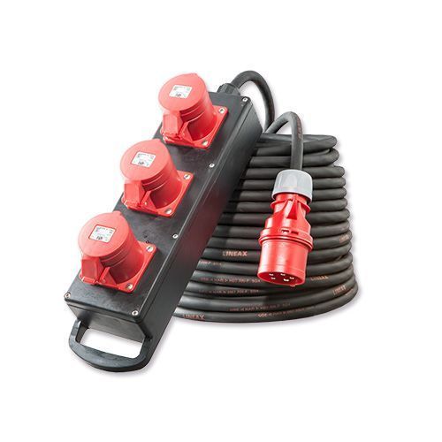 RSE RS KOMBI bouwstroomverdeler CEE krachtstroom wandverdeler stroomverdeler, 6. RS-COMBI 16A 5P, 2X230V