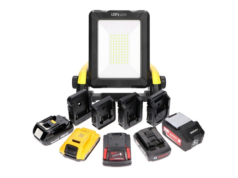 Verkoop :: Bouwlampen LED :: LED Oplaadbaar :: ToolWizard LED accu