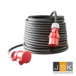 CEE Verlengsnoer 25 meter, 32A 400 Volt, 4x2,5 mm² 4-polig H07RN-F, PCE contactmateriaal Shark 6h - 104756