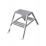 Montagetrap Aluminium | 2'traps 50 cm | Gekeurd en voldoet aan NEN2484/EN131 | 25.001.01