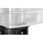 Rubber stortkoker + metalen inworp "Rubchute"