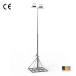 Lichtmasten 6 - 12 meter uitschuifbaar - telescopisch - CE-gekeurde handlier - 2-delige mast van 6 tot 12 meter - Vloeroppervlak 182 x 182 cm