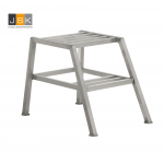 Opstapkrukje voor paarden 2 trede aluminium 59 cm - 25.001.03 - JSK Handelsonderneming