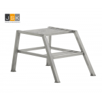 Paardenopstap 2 treden aluminium 59 cm - 25.001.03 - JSK Handelsonderneming