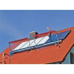 Dakstaander met leuninghouder - Dakrandbeveiliging - Dakrandbeveiliging schuin dak - Ideaal om uw dakkapel te schilderen, reparatiewerkzaamheden of het leggen van zonnepanelen - gratis verzending