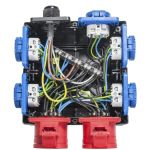 Kleine kunststof verdeler "KAPPEL" CEE-contactdoos-16A - 2x16A5p400V - 903.0020 - JSK Handelsonderneming