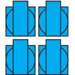 062.004.0040 - VOTHA® wandverdeler - 4x Contactdoos 230V~ "WORMS"