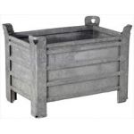 Opslagbak gegalvaniseerd | 80x50x40cm | 800x500x400mm | T-609014-2 - JSK Handelsonderneming