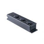 Snoercentrale zwart / stagebox zwart met 3 inbouw contactdozen 16A, 250V~ type 16z KERAF 104473 - JSK Handelsonderneming