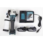 Makita DGA504RTJ Haakse kwartsstof accu-slijper met waterdruppelaar 125mm 18V/5.0AH LI-ION