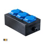 Keraf 114565 Volrubber multiverdeelblok type 10 met 3x CEE 16A contactdozen