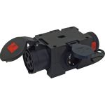 Plug & Music compacte verdeler zonder toevoerkabel 1x CEE 16A 400V - 2x contactdoos 230V - 953.053 - JSK Handelsonderneming