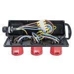Rubberen verdeeldoos "GOSLAR" CEE 32A - 3x 32A 400V 070.300.0000 - JSK Handelsonderneming