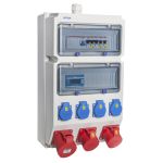 VOTHA® wandverdeler - 1x CEE 32A 400V~2x CEE 16A 400V~4x Contactdoos 230V "WUPPERTAL" 085.124.0121-1Z - EAN: 4028230340860