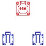Wandverdeelkast Keraf Domino 1 IP44 CEE 16A - 114420 - JSK Handelsonderneming