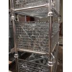 Stapelpallet 130x70cm gegalvaniseerd met gaaswanden (Müba 15309)