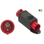 CEE-adapterstekker - faseomvormer 16A, 5-polig => 32A, 5 polig - 943.6432 - JSK Handelsonderneming