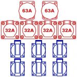 125A kWh meter aansluitkast 125 Amp. type KERAF KEM125 - 104500 - JSK Handelsonderneming