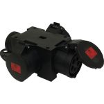 Plug & Music compacte verdeler zonder toevoerkabel 1x CEE 16A 400V - 3x Cee 16A 400V -  953.052 - JSK Handelsonderneming