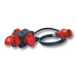 Compacte verdeler 1x CEE 16A met fasewisselaar - 3x 16A 400V Sirox® -  943.0453 - JSK Handelsonderneming