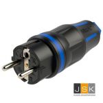 PCE / SIROX profi stekker 2-polig, zwart/blauw, IP54, - 802.501.06