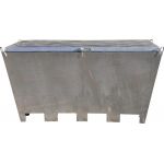 Bouwwaterput XXL 210 X 110 X 110 cm gegalvaniseerd met sleufgaten - JSK Handelsonderneming