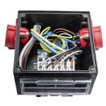 CEE-rubberen mobiele verdeler 2x CEE 32A met toevoerkabel CEE-stekker 63A - JSK Handelsonderneming