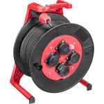 JUMBO® L kabelhaspel 40 meter met 4 contactdozen H07RN-F 3 x 1,5 mm² - 241.414.1401 - JSK Handelsonderneming