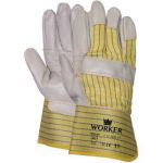Meubellederen handschoen met palmversterking (Doos 72 paar) -  1.11.305.11 - JSK Handelsonderneming