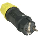 SIROX® XL volrubber stekker 250 V, zwart/geel, 10 stuks - 801.501.05  - JSK Handelsonderneming