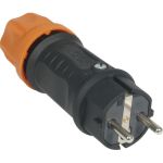 SIROX® XL volrubber stekker 250 V, zwart/oranje, 10 stuks - 801.501.17   - JSK Handelsonderneming