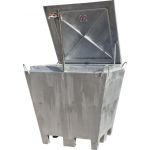 Bouwwaterputcontainer gegalvaniseerd met sleuven