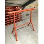 In hoogte verstelbare schragen 120-200 cm + 2 poten