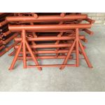 In hoogte verstelbare schragen 120-200 cm + 2 poten