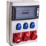 VOTHA® wandverdeler - 2x 16A 5p 400V - 1x 32A 5p 400V - 3x schuko 230V - "WERSAU" | 056.123.0110