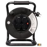 Professionele Bouwhaspel | Kabelhaspel | 25 meter 3G1.5 H07RN-F | 492190 - JSK Handelsonderneming