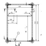 Stapelrek | Stapelpallet | Steigerrek | Stapeljuk | 1250x850mm | inclusief Rongen | 1010.0030 - JSK Handelsonderneming