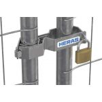 Bouwhekslot beugel | RVS Hekslot | Mobile Fence Bracket Lock | 124043 - JSK Handelsonderneming