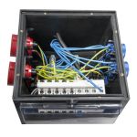 Rubberen verdeler "GLATTBACH" met 2 meter kabel 16A en stekker | 2x CEE 16A 5-polig 400V | 4x schuko 230V | 014.024.0121-1 - JSK Handelsonderneming