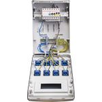 Wandverdeler bedraad | 8x schuko 16A 230V | "WERSAU" | 056.008.0041 - JSK Handelsonderneming