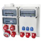 VOTHA® wandverdeler - bedraad "WEINHEIM" | 2x CEE 16A 400V | 4x Contactdoos 230V | "WEINHEIM" | 059.024.0000-1 - JSK Handelsonderneming