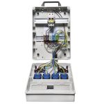 Kunststof verdeler "KÖLN" | 2x CEE 16A 5-polig | 4x Randaarde - contactdoos 230V | 2x installatieautomaten |  060.024.0021 - JSK Handelsonderneming