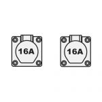 Veiligheidstransformator 2x uitgang 42V | 2000VA | in volrubber kast Ypsilon | 105863 - JSK Handelsonderneming