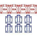 Verdeelkast plaatstaal type KERAF KEM  63 Amp. 104506