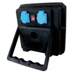 RELED Werklamp 50 Watt met uitklapbaar statief | 4000 lumen IP44 | 2 waterbestendige stopcontacten |  Voltage: 230V - 50Hz | Lengte kabel: 5 meter | 819002 - JSK Handelsonderneming