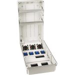 065.124.0000 | VOTHA® lege behuizing - onbedraad "WUPPERTAL" | 1x CEE 32A 400V | 2x CEE 16A 400V | 4x Randaarde-contactdoos 230V