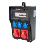 067.006.0061 | VOTHA® rubber wandverdeler - bedraad "WITTEN" | 6x Randaarde-contactdoos 230V